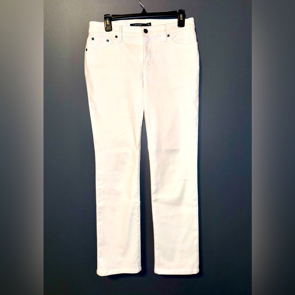 Lauren Ralph Lauren White Denim Jeans. Size 6.